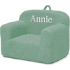 image:imageDelta Children Personalized Sherpa Cozee Chair  Customize with Name  Foam Kids Chair for Ages 18 Months and Up Hot PinkSage