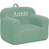 image:imageDelta Children Personalized Sherpa Cozee Chair  Customize with Name  Foam Kids Chair for Ages 18 Months and Up Hot PinkSage