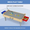 image:imageDelta Children Play N Store Building Bricks Play Table with 100 Play Bricks Included  Large Brick Plate Compatible with LEGO MegaBlocks amp More  Legs Fold for Easy Under Bed Storage Grey