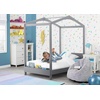 image:imageDelta Children Poppy House Wood Twin Bed Platform Bed  No Box Spring Needed GreyGrey