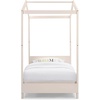 image:imageDelta Children Poppy House Wood Twin Bed Platform Bed  No Box Spring Needed GreySoft Biege