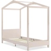 image:imageDelta Children Poppy House Wood Twin Bed Platform Bed  No Box Spring Needed GreySoft Biege