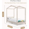 image:imageDelta Children Poppy House Wood Twin Bed Platform Bed  No Box Spring Needed GreySoft Biege