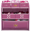 image:imageDelta Children Princess Crown Design amp Store 6 Bin Toy Storage Organizer  Greenguard Gold Certified WhitePinkWhitePink