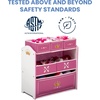 image:imageDelta Children Princess Crown Design amp Store 6 Bin Toy Storage Organizer  Greenguard Gold Certified WhitePinkWhitePink