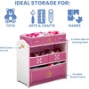 image:imageDelta Children Princess Crown Design amp Store 6 Bin Toy Storage Organizer  Greenguard Gold Certified WhitePinkWhitePink