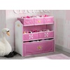 image:imageDelta Children Princess Crown Design amp Store 6 Bin Toy Storage Organizer  Greenguard Gold Certified WhitePinkWhitePink