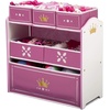 image:imageDelta Children Princess Crown Design amp Store 6 Bin Toy Storage Organizer  Greenguard Gold Certified WhitePinkWhitePink