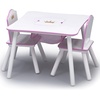 image:imageDelta Children Princess Crown Kids Wood Table and Chair Set with Storage  Greenguard Gold Certified WhitePinkFurniture