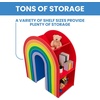 image:imageDelta Children Rainbow Bookcase  Greenguard Gold Certified Kids Bookshelf and Toy Storage Montessori Bookcase for Playroom Nursery and Classroom Colorful Kids Book Shelf Natural FinishRainbow