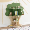 image:imageDelta Children Rainbow Bookcase  Greenguard Gold Certified Kids Bookshelf and Toy Storage Montessori Bookcase for Playroom Nursery and Classroom Colorful Kids Book Shelf Natural FinishTree