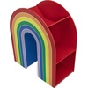 image:imageDelta Children Rainbow Bookcase  Greenguard Gold Certified Kids Bookshelf and Toy Storage Montessori Bookcase for Playroom Nursery and Classroom Colorful Kids Book Shelf Natural FinishRainbow