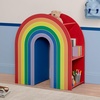image:imageDelta Children Rainbow Bookcase  Greenguard Gold Certified Kids Bookshelf and Toy Storage Montessori Bookcase for Playroom Nursery and Classroom Colorful Kids Book Shelf Natural FinishRainbow