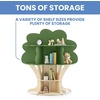 image:imageDelta Children Rainbow Bookcase  Greenguard Gold Certified Kids Bookshelf and Toy Storage Montessori Bookcase for Playroom Nursery and Classroom Colorful Kids Book Shelf Natural FinishTree