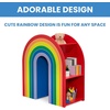image:imageDelta Children Rainbow Bookcase  Greenguard Gold Certified Kids Bookshelf and Toy Storage Montessori Bookcase for Playroom Nursery and Classroom Colorful Kids Book Shelf Natural FinishRainbow