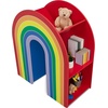 image:imageDelta Children Rainbow Bookcase  Greenguard Gold Certified Kids Bookshelf and Toy Storage Montessori Bookcase for Playroom Nursery and Classroom Colorful Kids Book Shelf Natural FinishRainbow