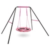 image:imageDelta Children Rainbow amp Unicorn 40Inch Saucer Swing for Kids  Attaches to Swing Sets or Trees  Includes All Necessary Hanging Hardware amp Rope Pink