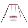 image:imageDelta Children Rainbow amp Unicorn 40Inch Saucer Swing for Kids  Attaches to Swing Sets or Trees  Includes All Necessary Hanging Hardware amp Rope Pink