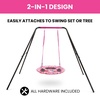 image:imageDelta Children Rainbow amp Unicorn 40Inch Saucer Swing for Kids  Attaches to Swing Sets or Trees  Includes All Necessary Hanging Hardware amp Rope Pink