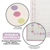 image:imageDelta Children Rectangle Area Rug for Kids 53 x 59Inch WatercolorPearl Dot