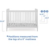 image:imageDelta Children Saint 4in1 Convertible Crib  Greenguard Gold Certified Bianca WhiteBianca White