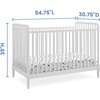 image:imageDelta Children Saint 4in1 Convertible Crib  Greenguard Gold Certified Bianca WhiteBianca White