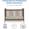 image:imageDelta Children Saint 4in1 Convertible Crib  Greenguard Gold Certified Bianca WhiteTeak Brown