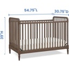 image:imageDelta Children Saint 4in1 Convertible Crib  Greenguard Gold Certified Bianca WhiteTeak Brown