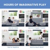 image:imageDelta Children Serta Perfect Sleeper Convertible Sofa amp Play Set for Kids and Toddlers Modular Foam Couch and Flip Out Lounger with 2 Ottomans GreyGrey