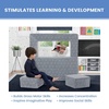 image:imageDelta Children Serta Perfect Sleeper Convertible Sofa amp Play Set for Kids and Toddlers Modular Foam Couch and Flip Out Lounger with 2 Ottomans GreyGrey