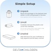 image:imageDelta Children Snooze 6 inch Memory Foam Mattress TwinFull