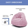 image:imageDelta Children Snuggle Foam Filled Chair Toddler Size for Kids Up to 6 Years Old Pink