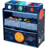 image:imageDelta Children Space Adventures Design amp Store 6 Bin Toy Storage Organizer  Greenguard Gold Certified Blue