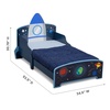 image:imageDelta Children Space Adventures Rocket Ship Wood Toddler Bed  Greenguard Gold Certified BlueToddler Bed