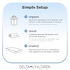image:imageDelta Children Starlit Sky 2Stage Crib and Toddler Mattress for Infants amp Toddlers  Removable Machine Washable Mattress Cover  Waterproof  GREENGUARD Gold  Made in USA GreenBlue