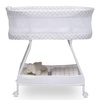 image:imageDelta Children Sweet Dreams Bassinet with Airflow Mesh Bedside Portable Crib with Vibration Lights and Music Grey InfinityGrey Infinity