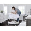 image:imageDelta Children Sweet Dreams Bassinet with Airflow Mesh Bedside Portable Crib with Vibration Lights and Music Grey InfinityGrey Infinity