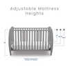 image:imageDelta Children Taylor 4in1 Convertible Baby Crib Easy to Assemble Sustainable New Zealand Wood GreyGrey