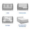 image:imageDelta Children Taylor 4in1 Convertible Baby Crib Easy to Assemble Sustainable New Zealand Wood GreyGrey