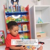 image:imageDelta Children Wooden Playhouse 4Shelf Bookcase for Kids PAW PatrolMickey Mouse