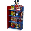 image:imageDelta Children Wooden Playhouse 4Shelf Bookcase for Kids PAW PatrolMickey Mouse