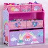 image:imageDisney Frozen II 6 Bin Design and Store Toy Organizer by Delta Children Greenguard Gold CertifiedPeppa Pig Unicorn