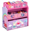 image:imageDisney Frozen II 6 Bin Design and Store Toy Organizer by Delta Children Greenguard Gold CertifiedPeppa Pig Unicorn