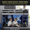 image:imageDisney Princess Loft Bed Tent  Curtain Set for Low Twin Loft Bed Bed Sold Separately by Delta ChildrenBatman