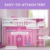 image:imageDisney Princess Loft Bed Tent  Curtain Set for Low Twin Loft Bed Bed Sold Separately by Delta ChildrenDisney Princess