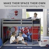 image:imageDisney Princess Loft Bed Tent  Curtain Set for Low Twin Loft Bed Bed Sold Separately by Delta ChildrenSpiderman