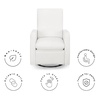 image:imageGAP babyGap Cloud Recliner with LiveSmart Evolve  Sustainable Performance Fabric GreyArtic