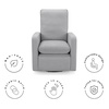 image:imageGAP babyGap Cloud Recliner with LiveSmart Evolve  Sustainable Performance Fabric GreyGrey