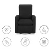 image:imageGAP babyGap Cloud Recliner with LiveSmart Evolve  Sustainable Performance Fabric GreyJet Black