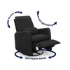 image:imageGAP babyGap Cloud Recliner with LiveSmart Evolve  Sustainable Performance Fabric GreyJet Black